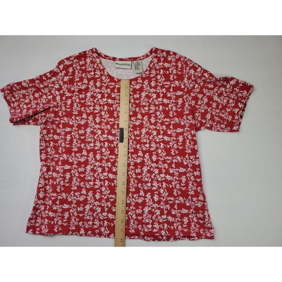 Appleseed's Petite Women's top red Size PM - Picture 2 of 7